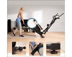 Hop-Sport HS-250C Riper Elliptische Crosstrainer met elektrische magnetische weerstand, 18 kg vliegwiel, app-bediening, 12 trainingsprogramma’s en 32 weerstandsniveaus, voor thuisfitness