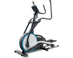 Hop-Sport HS-250CF Jucon elektrisch-magnetische crosstrainer, magnetische weerstand, 24 kg vliegwiel, opvouwbaar cardioapparaat, compatibel met training-apps en hartslagmeting, maximaal 150 kg belastbaar, Blauw