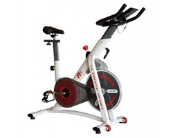 Indoorfietsen - Hometrainers - Spinningfiets - Fitness Fiets - Indoor Cycle - Indoorfiets - Hometrainer - Indoor Bike - Static Bike - met schijf Inertia 21kg - Wit - Cadio Training - Hoogte en diepte Verstelbaar