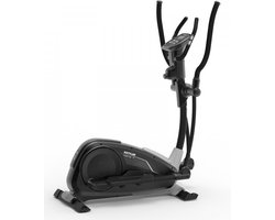 Kettler Crosstrainer Nova M Zwart – Compacte Hometrainer voor Thuisgebruik – 8 Weerstandsniveaus – LCD Trainingscomputer – Hartslagmeting – Fluisterstil – Beginnersmodel – Fitnessapparaat met Transportwielen