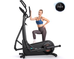 MERACH Crosstrainer - LCD Monitor - Magnetische Weerstand - Extra Breed 47cm - Premium voor Thuisgebruik - Geschikt tot 180kg