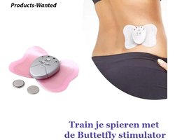 2-Stuks Train je Spieren met de Buttetfly Stimulator in Roze Kleur