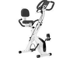3 in 1 Opvouwbare Hometrainer - X-bike met 8 Verstelbare Weerstandsniveaus - Vliegwiel 2,5KG - LCD Scherm - Verstelbare Zitting - wit