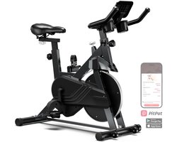 Aafinity Hometrainer - Hometrainer fiets - fiets - fitness - training - maximaal 135 kilo - zwart - verstelbare weerstandsknop