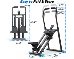 Aafinity Stepper - Fitness - Stepper Fitness - Afvallen - Traptreden - Max 150 kg - zwart - instelbaar op 3 verschillende hoogtes