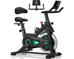 AtlasStrength Hometrainer - Fitness fiets - 8 weerstandsniveaus - Tablethouder - Transportwielen