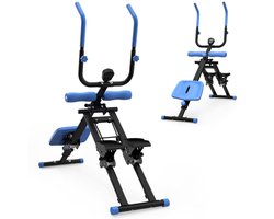 BLOSSOM 2-in-1Stair Stepper - Instelbare Weerstand - Vertical Climber - Stair Stepper voor thuistraining - LED-display - Antislip-pedalen - Inklapbaar - Draagvermogen 136 kg - Blauw