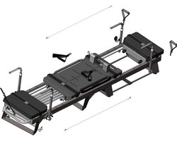 Brulo - megaformer - Reformer - pilates machine - professioneel gebruik - gym - fitness