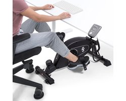 Capital Sports Crius - Bluetooth mini-bike - Bewegingstrainer - Zitfiets - Bluetooth - 8-Voudige weerstand - Afneembare trainingscomputer - Zwart