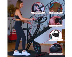 Care Opvouwbare Hometrainer Fiets - Magnetische Weerstand - Vliegwielmassa 4kg