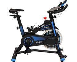 CARE SP-495 - Indoor cycling fiets - 14 kg vliegwielmassa - Micro-weerstand met remblokken - Voor thuisgebruik