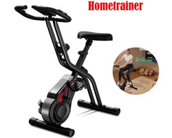 Een stille fitnessfiets (hometrainer) met weerstandsregeling