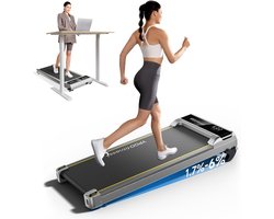 Elektrische Loopband Thuisgebruik 6% Helling 1-6km/h Stille Motor 140kg Draaglast met LED Display Afstandsbediening en App