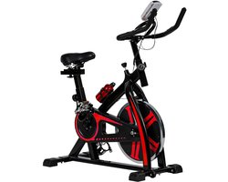 FDW SPB-1508 Hometrainer - Indoor Fitness Fiets - Ergonomisch - Ingebouwde hartslagmeter - Lage instap - Verstelbaar - Bidonhouder - Tot 183cm en 150kg