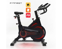 FitFirst Rider 7 Hometrainer | Met Trainings Apps | FitShow, Kinomap en Zwift | Ingebouwde hartslagmeter | Display met info | Max 150KG gebruikersgewicht en tot 1.95m | Spinning Fiets | Fitness Fiets