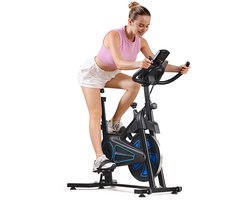 Formill QK116C Hometrainer - Fitness Fiets - Led Display - Verstelbaar Zadel - 0-100% weerstand niveaus - Max 130kg - Extreem Stil