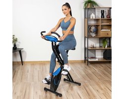Gymtek® Magnetische Hometrainer Fiets - Fitness Fiets - Home Trainer - tot 120kg - 8 Weerstandsniveaus, 4kg Vliegwielgewicht - LCD Display - FX600