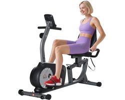 Halflange hometrainer met LCD-scherm - Verstelbare zitting en 8 weerstandsniveaus