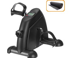 Healthfox Bureaufiets – Stoelfiets Inclusief Anti-Slip Mat – Deskbike Ergonomisch, Stil & Verstelbaar – Met LCD Scherm