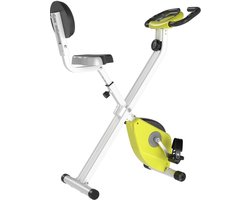 HOMCOM-Fitnessbike-Stahl, ABS, kunststoff-43B x 97T x 109H cm-Gelb+Weiß