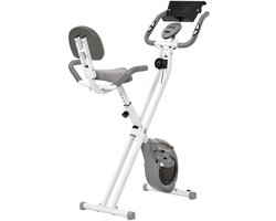 HOMCOM-Magnetische hometrainer-staal-113x57x120cm-grijs