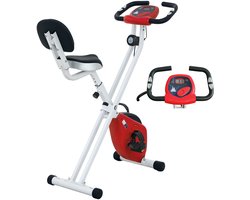 HOMCOM-Magnetische hometrainer-staal-43x97x109cm-wit