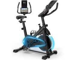 Hometrainer - Fitness Fiets - Spinningfiets - 8KG Vliegwiel -Hartslagmeter - Incl App - Extreem stil