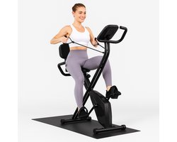 HomeTrainer: [Home-fitness] - Fitness Fiets - Full Body - 8 Weerstanden - Hartslagsensoren - LCD Scherm - Opvouwbaar