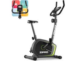 Hometrainer met magnetische weerstand voor volwassenen, tot 120 kg, zwart