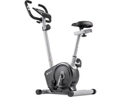Hop-Sport Magnetische Hometrainer HS-2050H Sonic – Ergometer met 7 kg Vliegwiel, 8 Weerstandsniveaus, Trainingscomputer en Hartslagsensoren – Fitnessbike voor Thuis, Stil en Compact – Zilver