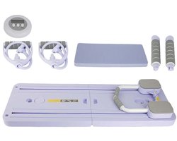 Hutjemutje - opvouwbaar pilatesboard - 6 in 1 fitness board - pilates & core trainer - multifunctionele buikplank oefenapparatuur - paars