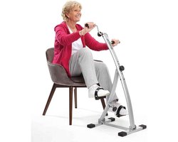 Inklapbaar bi-pedaal fitnessapparaat voor armen en benen - Stoelfiets voor thuis