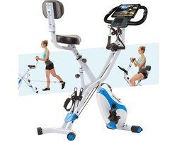 Inklapbare Fitnessfiets met Rugleuning en Armtrainers