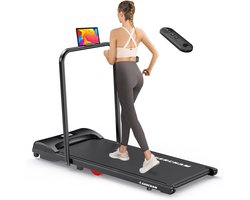 Inklapbare Loopband voor Thuis met Helling en Schokdemping, Tot 10 km/u, Ideaal voor Joggen en Wandelen