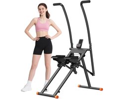 Inklapbare verticale klimmachine met verstelbare pedalen - effectieve thuistraining