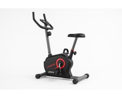 Jim24 Hometrainer- Fitness Fiets - 8 Weerstandsniveau's - Hartslagfunctie - Tablet en Telefoonhouder - Zwart