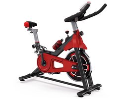 MaxxBike Hometrainer – Geluidsarme Indoorfiets met LED-monitor – Fitness fiets - Verstelbaar Stuur & Zadel – 136 kg Draagvermogen – Met Tablethouder