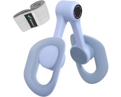 MERACH Bekkenbodemtrainer - dijbeentrainer - beentrainer voor vrouwen - postnatale revalidatie - weerstandsbanden - draagbaar - blauw