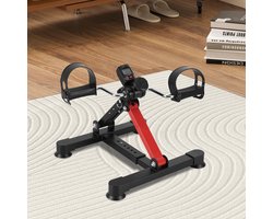 Mini Stoelfiets - Bureaufiets - Hometrainer - Deskbike - Beentrainer – Pedaaltrainer - Fietstrainer - Bewegingstrainer - Mini hometrainer - zwartrood