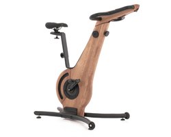 NOHRD Bike Eiken Vintage – Luxe Houten Hometrainer met App, Magnetische Weerstand & Ergonomisch Design