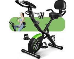 Opvouwbare hometrainer 4-in-1 - Magnetische Weerstand, 16 Niveaus, Staande Fiets voor Binnen Workout - Capaciteit tot 350 lbs