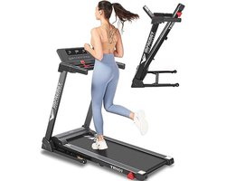 Opvouwbare loopband voor thuisgebruik met helling en 64 programma's