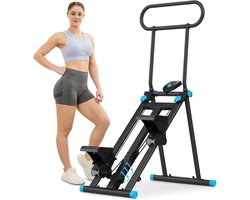 Opvouwbare Trapstepper Fitness Cardio Apparaat Thuis met LCD Display