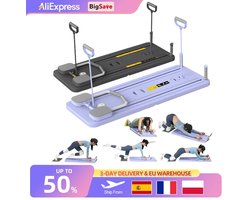 Pilates Bord - Buikspiertrainers - Thuis Workout - Pilatesboard - Multi-functioneel Fitness Board - Paars