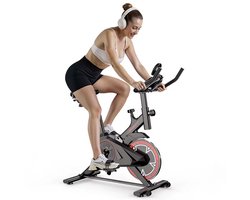 Professionele hometrainer met Verstelbare Weerstand, LCD-display & Tablethouder – Stil en Verplaatsbaar