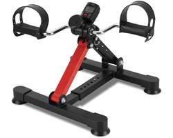 Revalidatiefiets | Hometrainer armen benen | Mini hometrainer | Rotor fiets | Oefenfiets senioren | Opvouwbare hometrainer | Fitness voor ouderen | Thuisrevalidatie | Revalidatieapparaat | Bureaufiets | zwartrood
