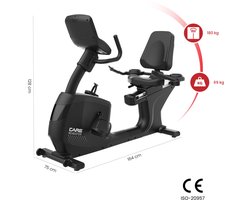 Semi-liggende fiets ROADSTER TFT zelfvoorzienend CARE - verbonden ergometer