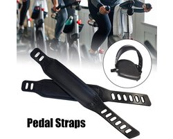 Set van 2 verstelbare hometrainer pedaalriemen - Duurzaam en universeel passend