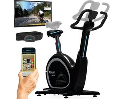 Skandika Ergometer Abisko wereldprimeur - Premium EMS-weerstand en slimme hometrainer met app-besturing, automatische stuur- en zadelverstelling, 36 weerstandsniveaus | hometrainer fiets voor thuis
