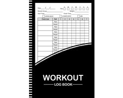 Workout Log Book: workout notebook and Cardio Fitness Record Tracker for Men and Women ( 105 Pages, 6"x9" Inche ) - ShopVlot